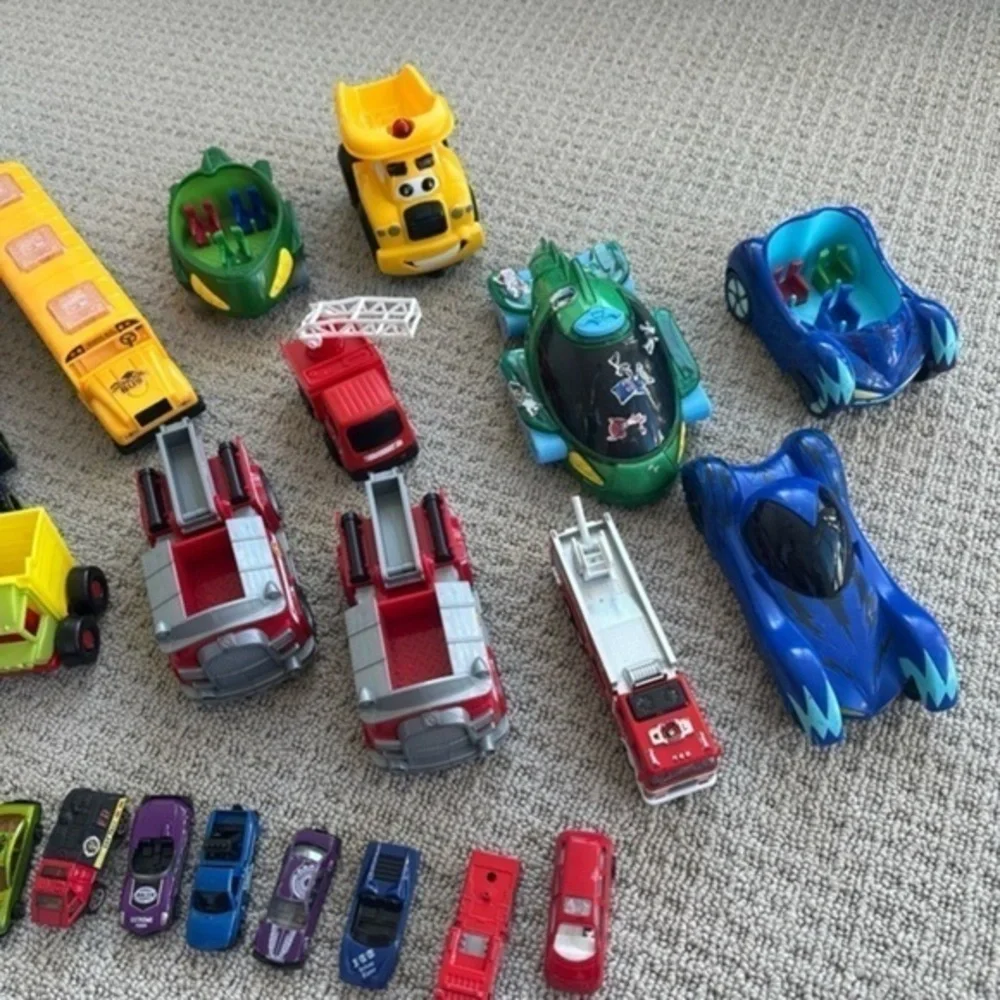 Assorted Colorful Toy Vehicles